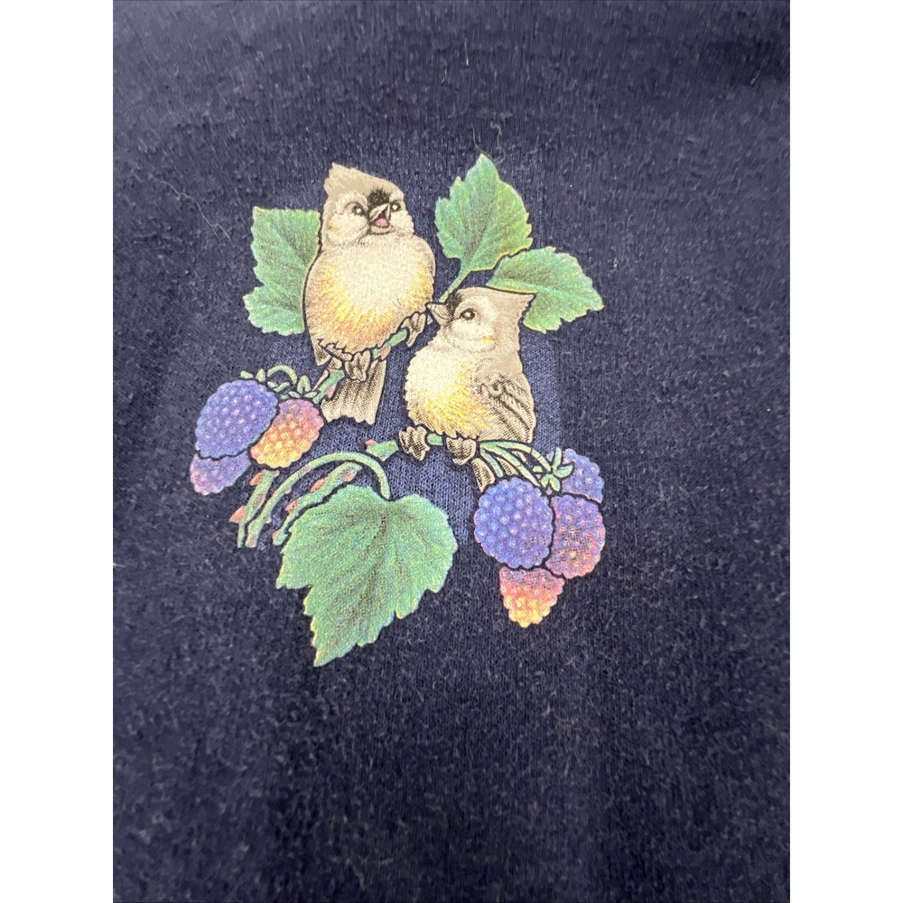 VTG 90s Morning Sun Collared Sweatshirt Womens 2XL Grandma Cottagecore Pullover - Picture 9 of 9